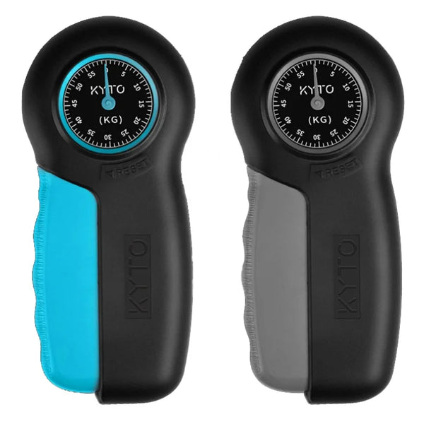 Hand Dynamometer Grip Finger Strengthener Grip Strength Trainer Power Measurement Meter Force Gauge for Gym Home Fitness 0-55KG